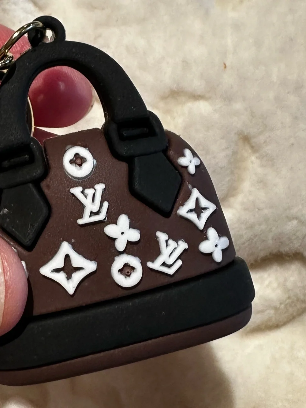 LV Keyflob Bagclip plastic with Gold Hardware NEW